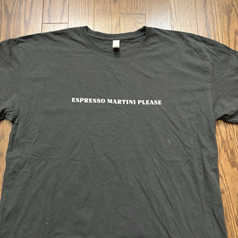 Espresso Martini Please T-shirt Funny Party Drinking Comedy Humor Tee Grey - XL - Picture 3 of 7